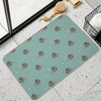 Little Raccoon Pattern Durable Bath Mat