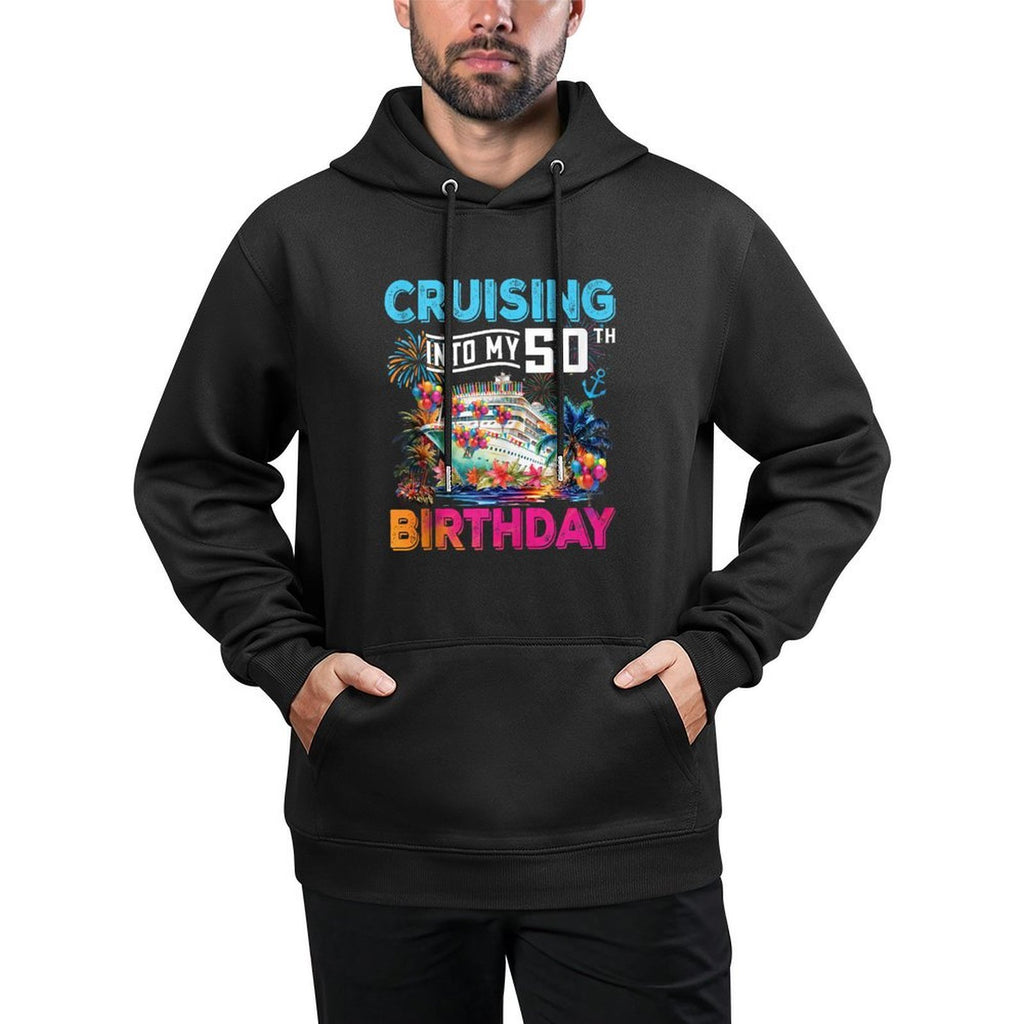 Cruising Into My 50th Birthday Trip Vacation Cruise Birthday Easy Care Hoodie