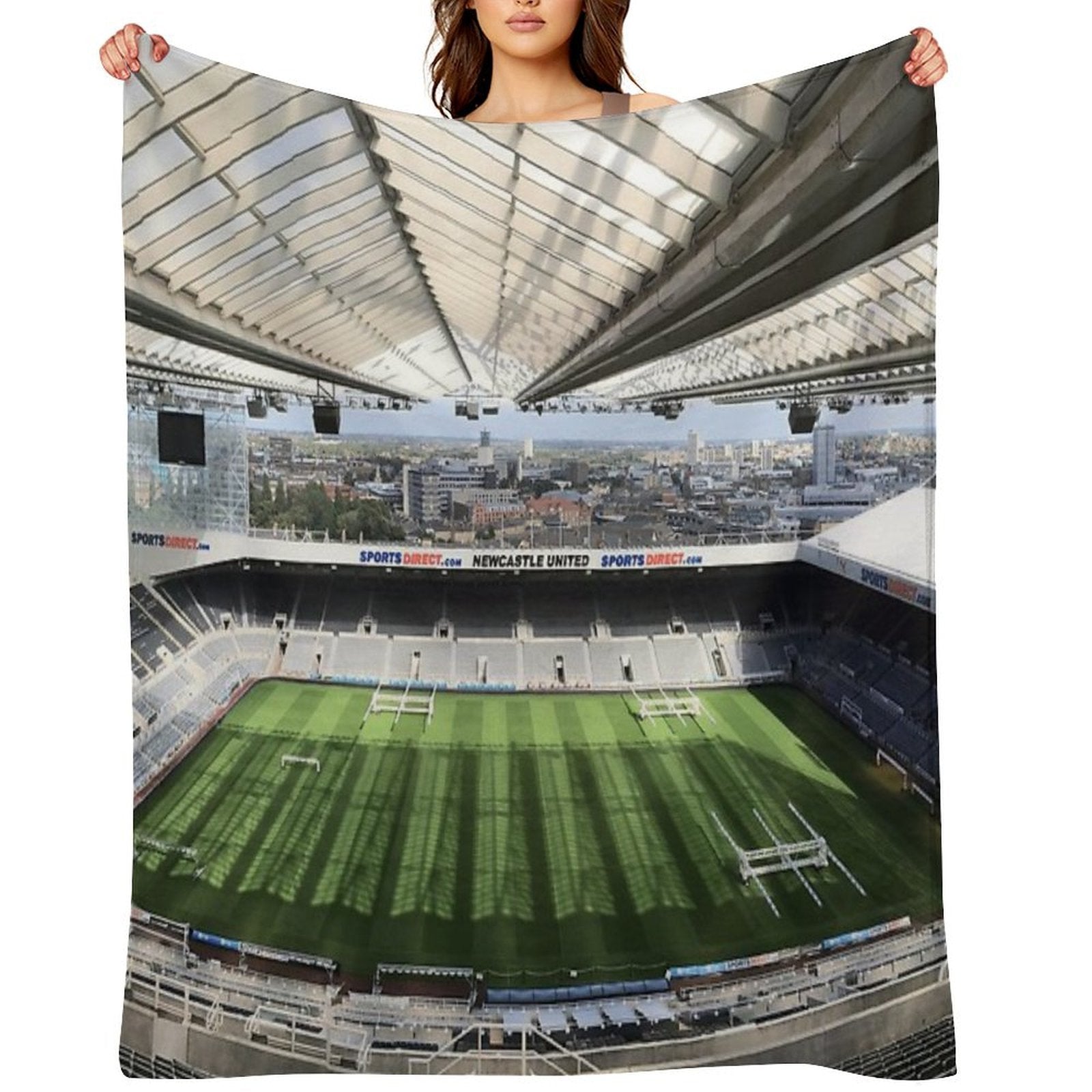 Newcastle United Football Club Photography Eco-conscious Throw Blanket