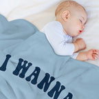 I Wanna Cuttle You Easy Care Throw Blanket