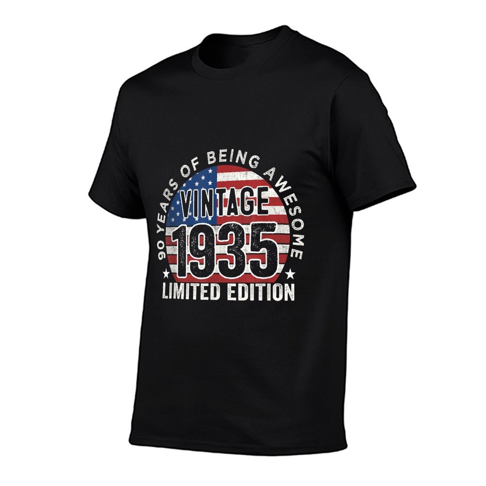 90th Birthday Gifts Men Vintage 1935 90 Years Old USA  Graphic-printed T-Shirt