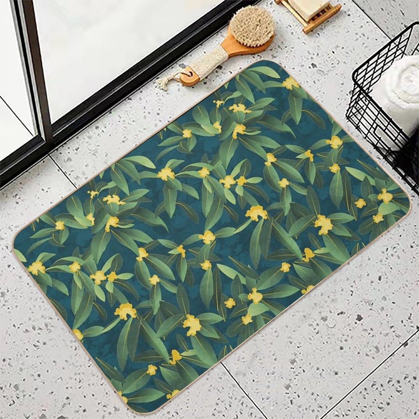 Loquat Medlar Tree in Autumn I  Multi-Purpose Bath Mat