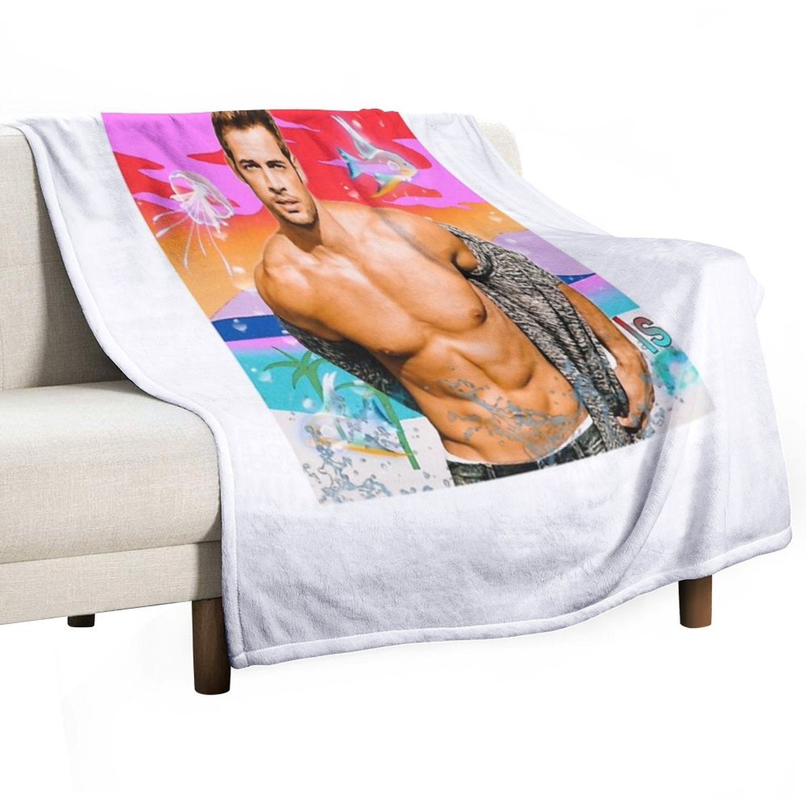 William Levy Shrink-resistant Throw Blanket
