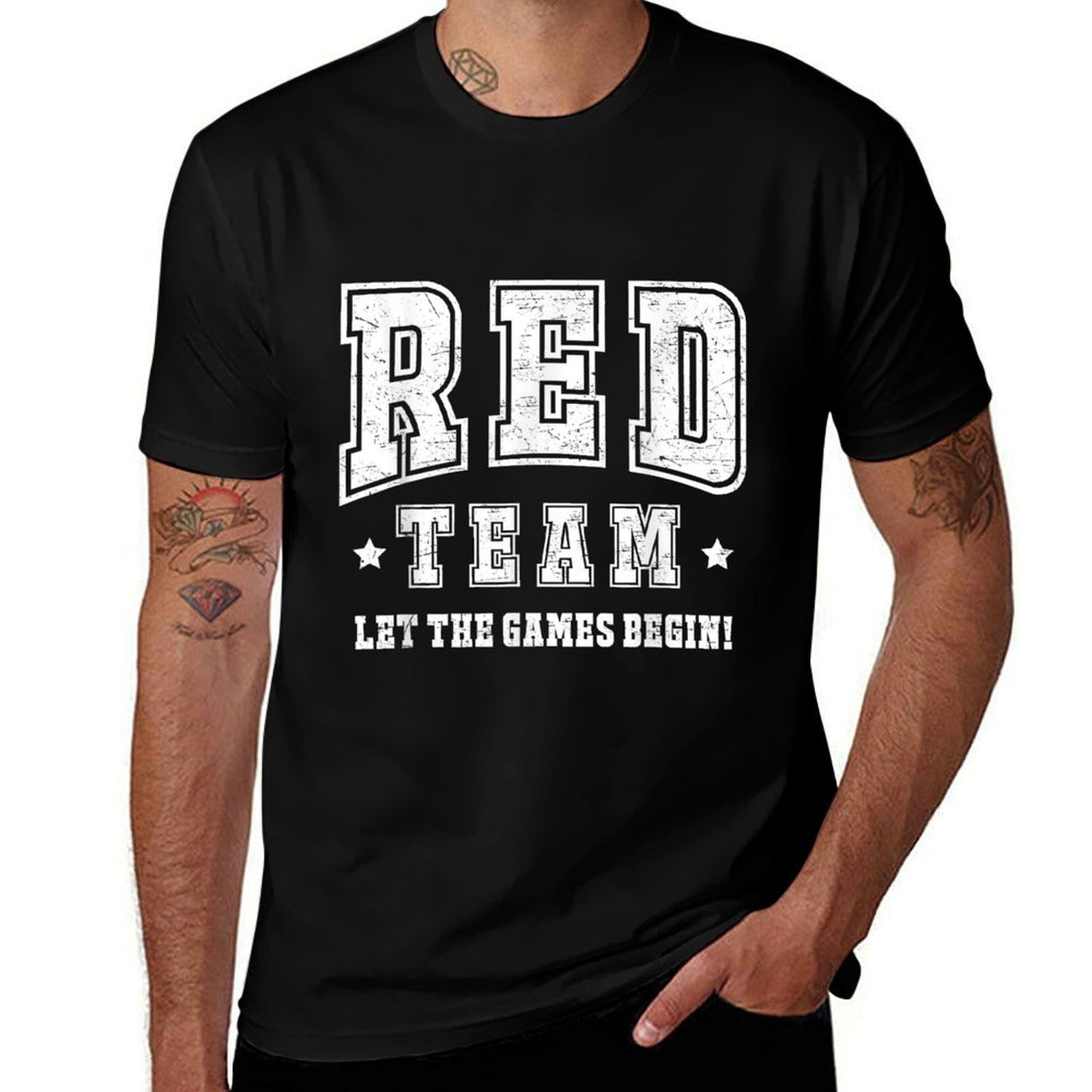 Red Team Let The Games Begin 2025 Field Day Spirit Squad  Moisture-wicking T-Shirt