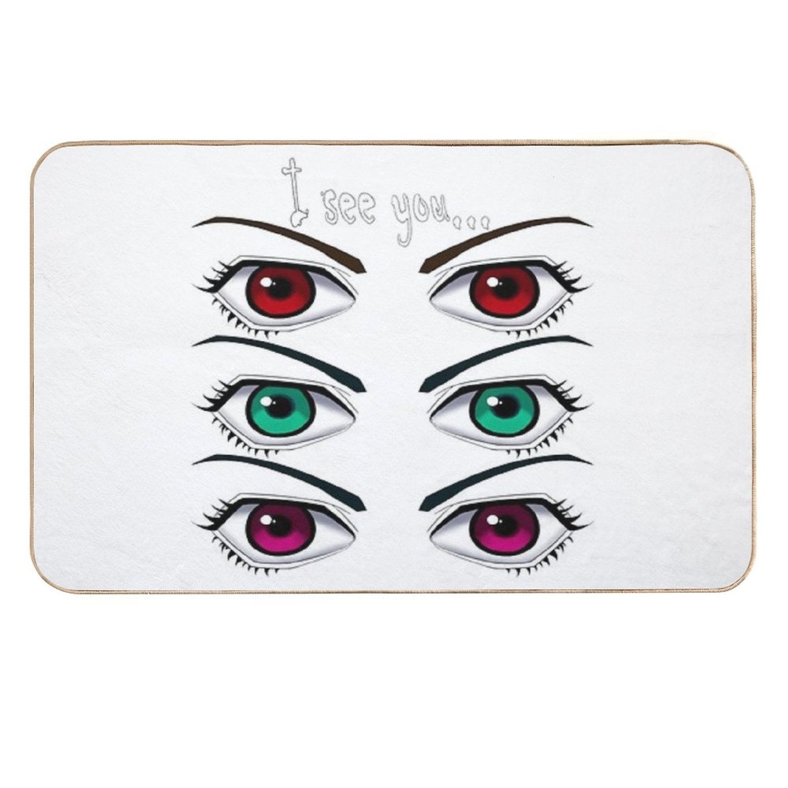 Eyes  Slip-Resistant Bath Mat