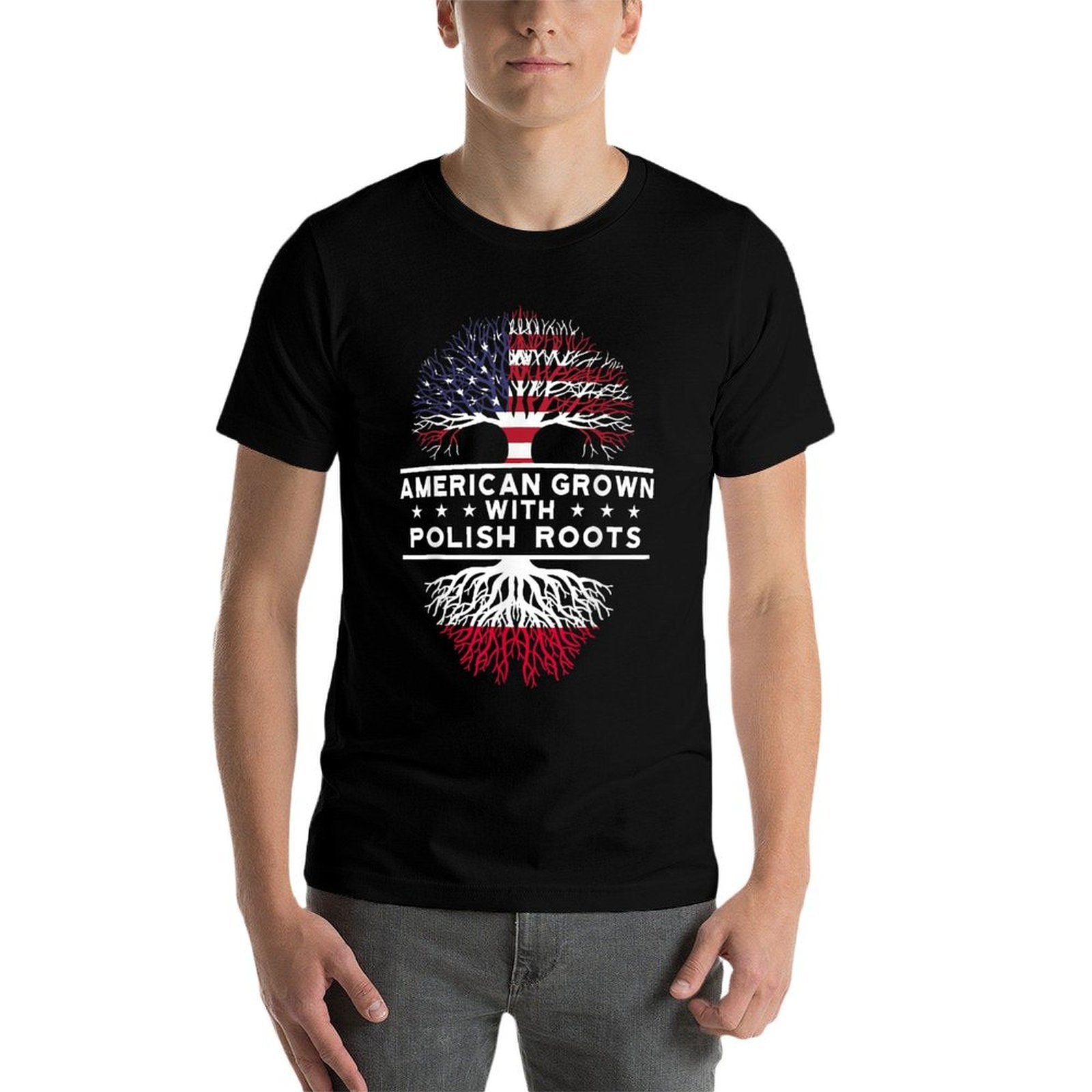American Grown with Polish Roots - Poland  Moisture-wicking T-Shirt