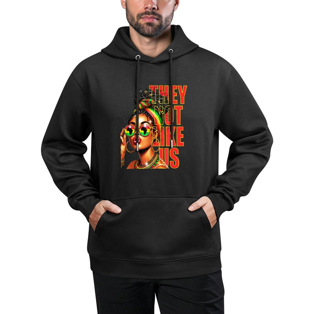 They Dont Like Us Juneteenth 1865, Afro America Woman Durable Construction Hoodie
