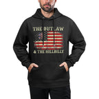 Trump Vance 2024 Donald Trump J.D. Vance Outlaw & Hillbilly All-Day Comfort Hoodie