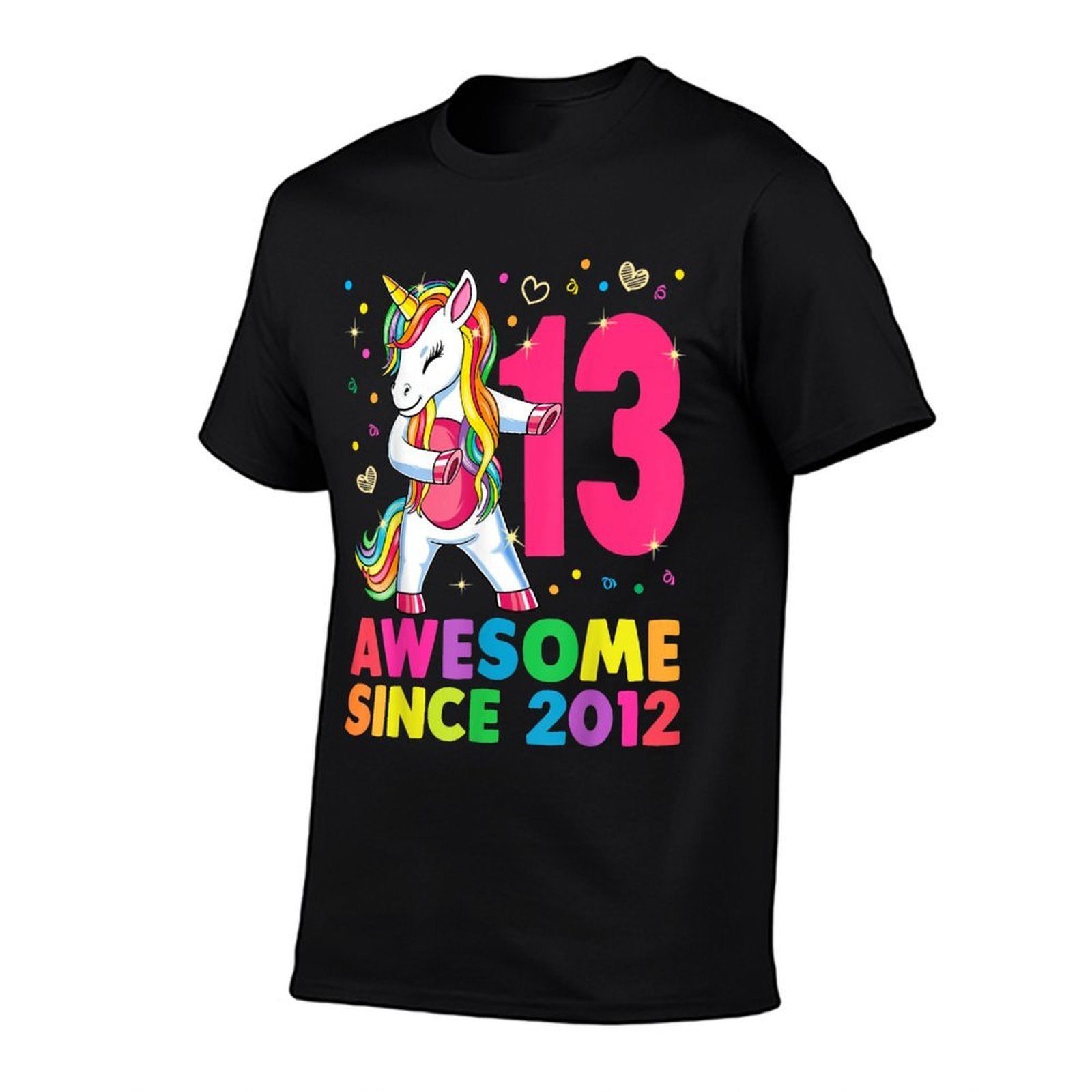 13 Years Old Unicorn Flossing 13th Birthday Girl Gift Party Comfortable T-Shirt