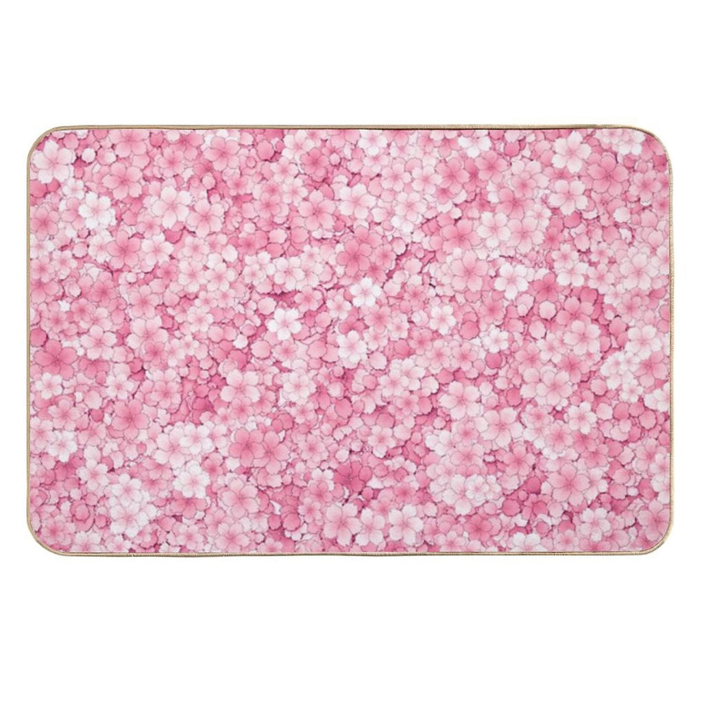 Falling Sakura Cherry Blossom  Odorless Bath Mat