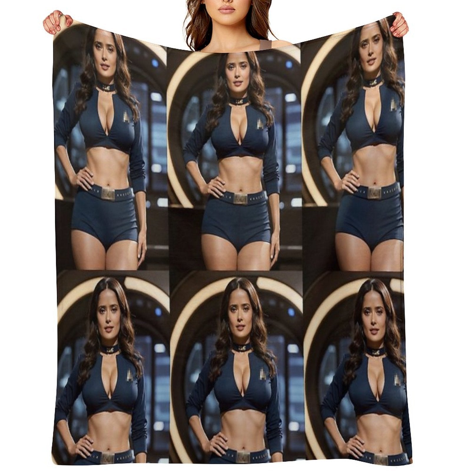Salma Hayek Art Durable Throw Blanket