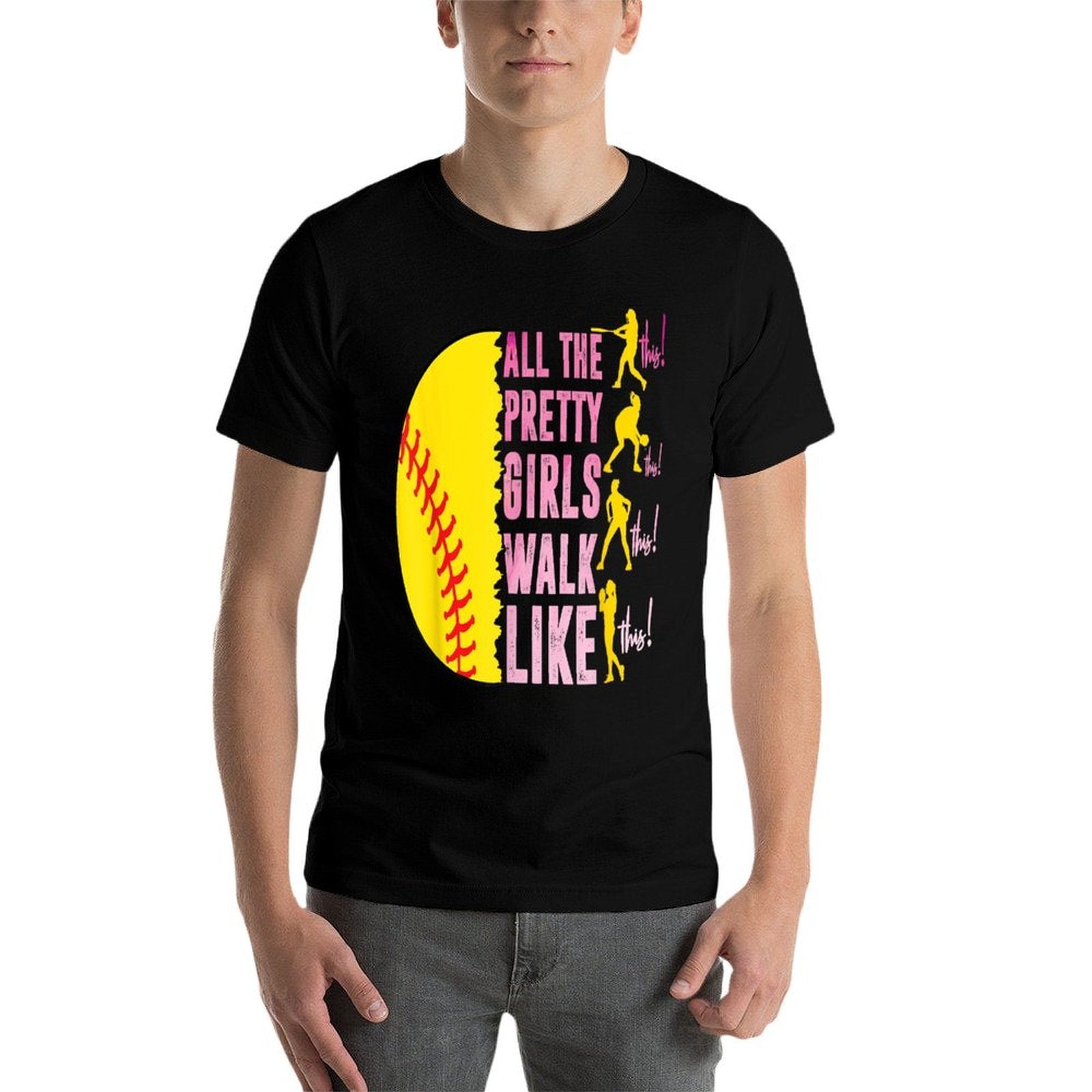 All The Pretty Girls Walk Like This Softball Player Women  Breathable T-Shirt