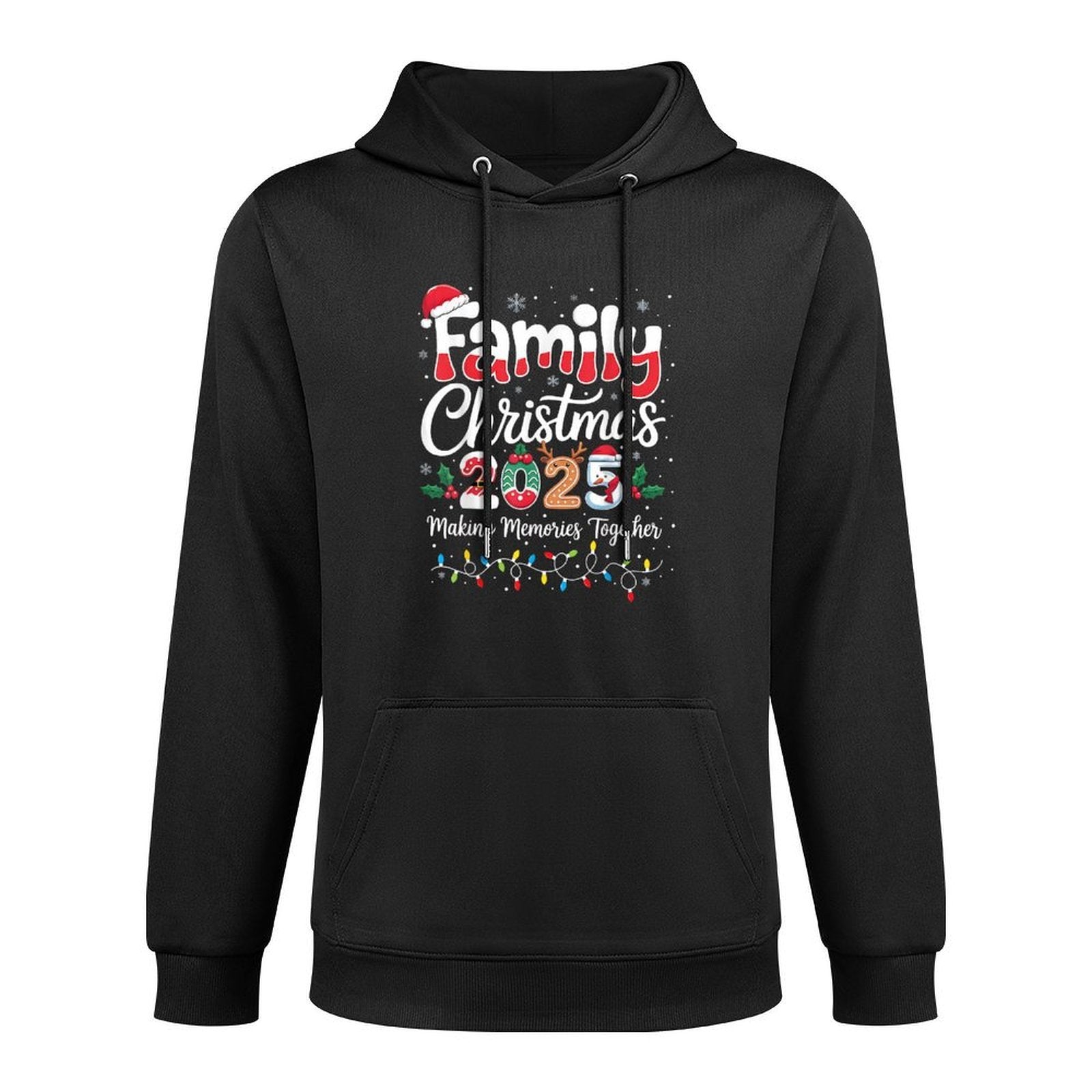 Family Christmas 2025 Matching Outfit Xmas Squad Santa Machine Washable Hoodie