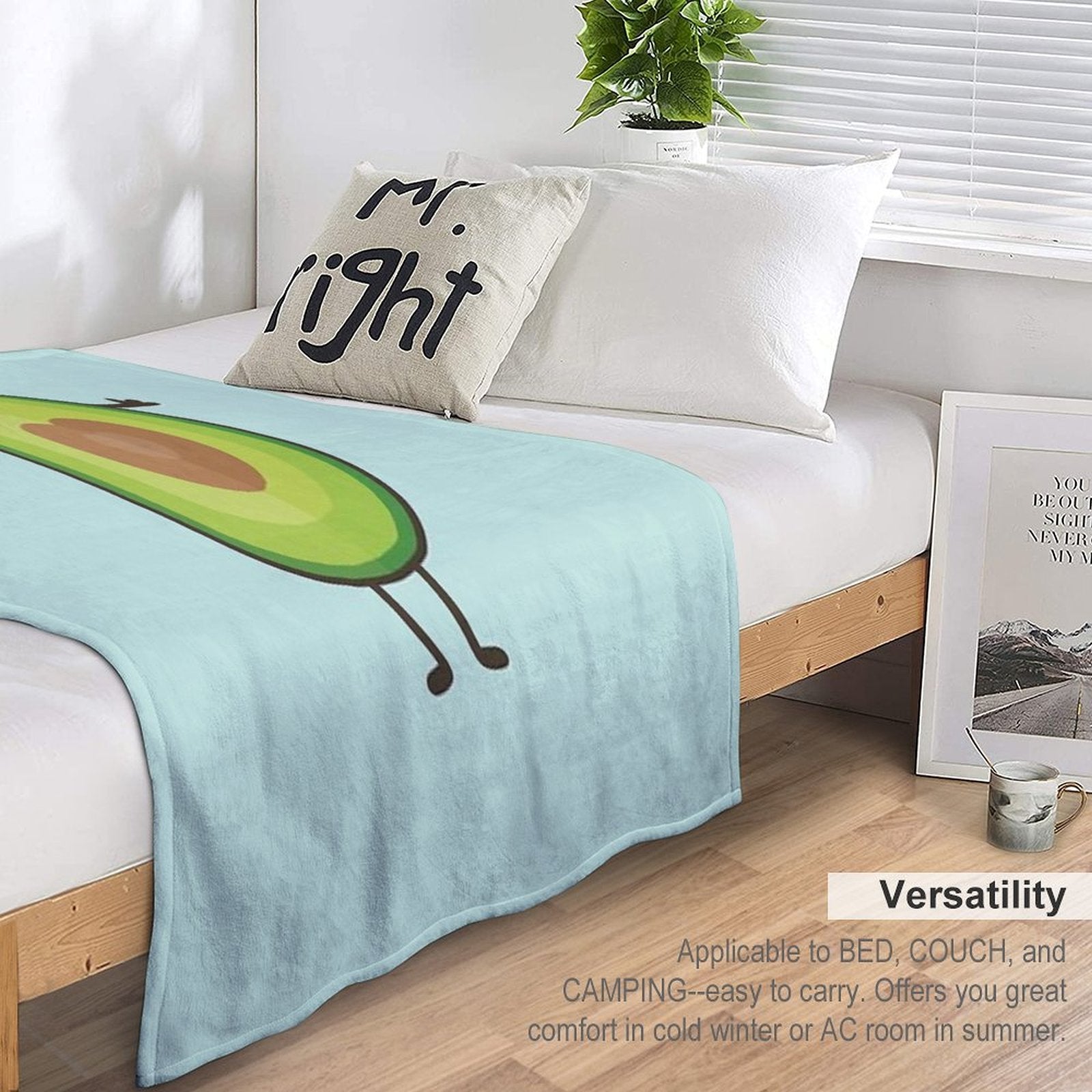 Avo-cuddle Shrink-resistant Throw Blanket