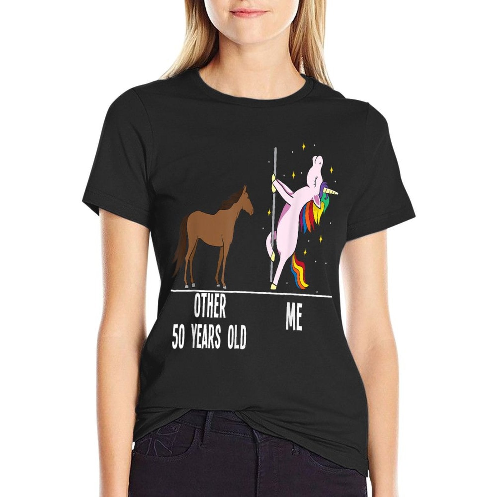 50th Birthday Unicorn Funny 50 Years Old Other Me Women  Classic T-Shirt