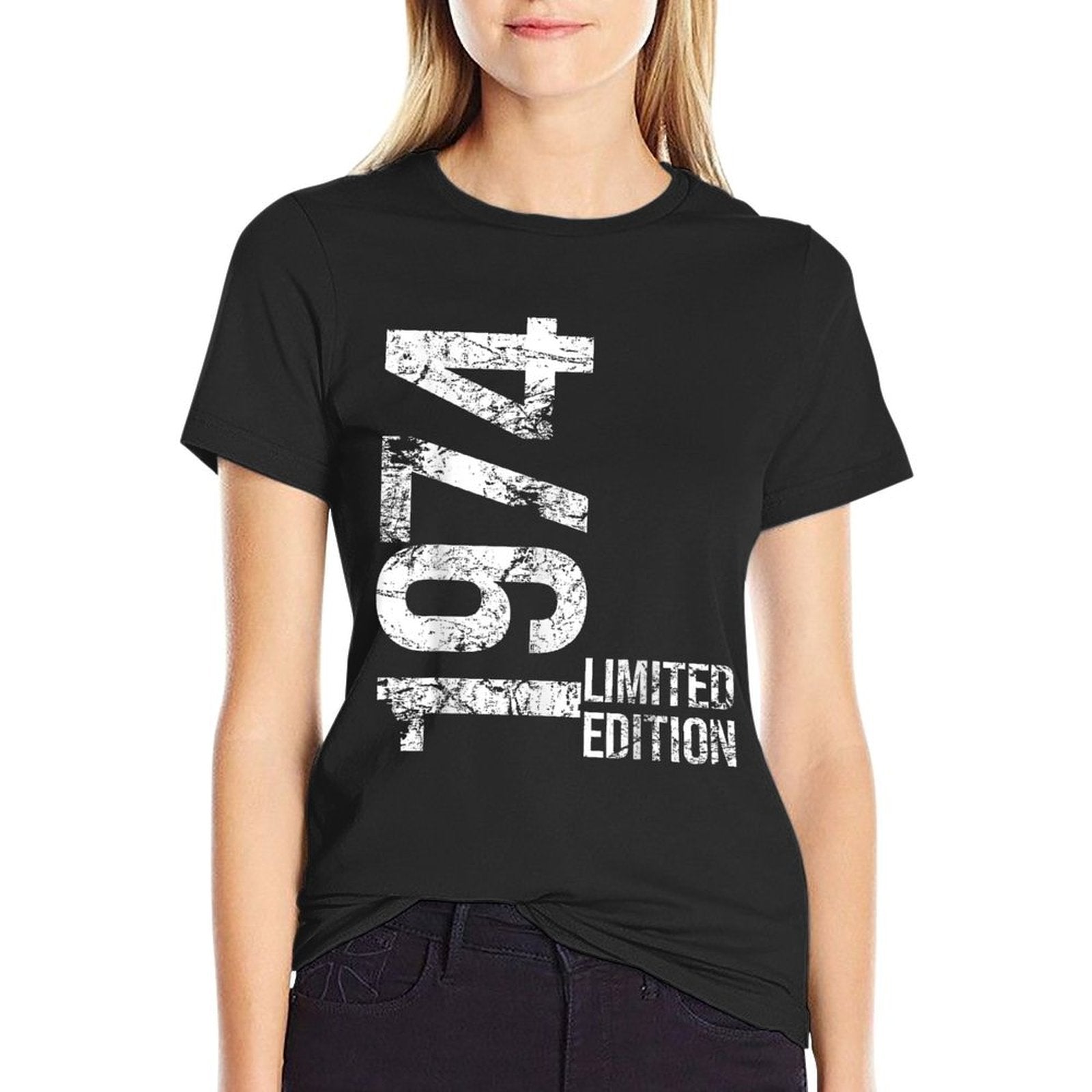 51st Birthday 51 Years Old Man Woman Vintage 1974  Fade-proof Color T-Shirt