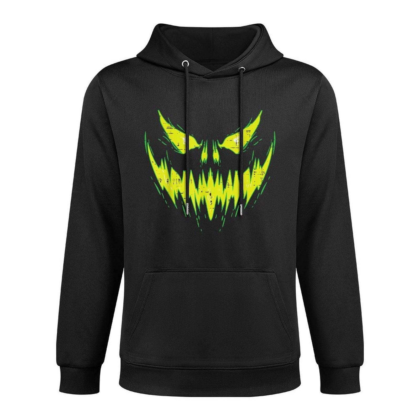 Scary Pumpkin Jack O Lantern Face Halloween Men Boys Kids Versatile Streetwear Hoodie