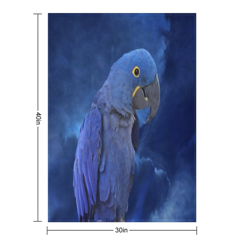 Hyacinth Macaw Compact Throw Blanket
