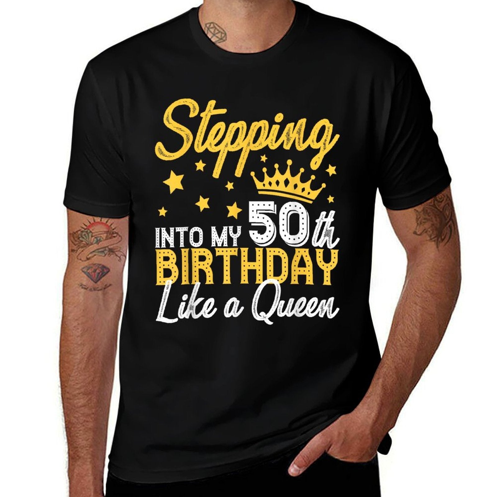50th Birthday Art For Women Ladies Girls Turning 50 Gag Idea  Durable T-Shirt