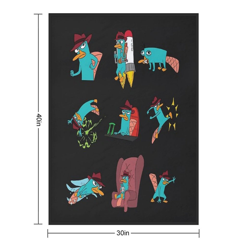 You Can Call Him Agent P Velvety-soft Throw Blanket