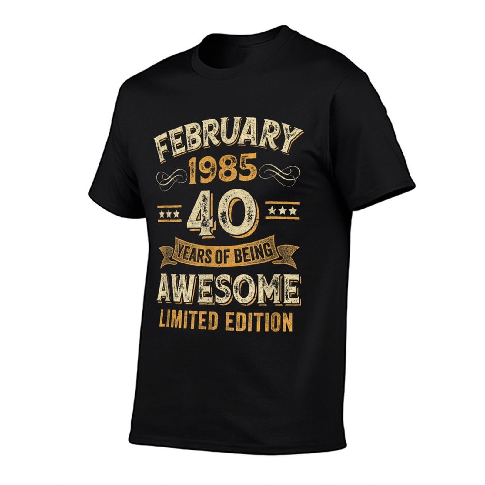 40 Years Awesome Vintage February 1985 40Th Birthday  Vintage-inspired T-Shirt