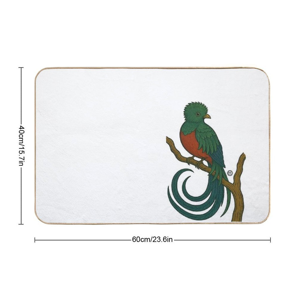 Quetzal - Vintage Japanese Style Quetzal  Versatile Bath Mat