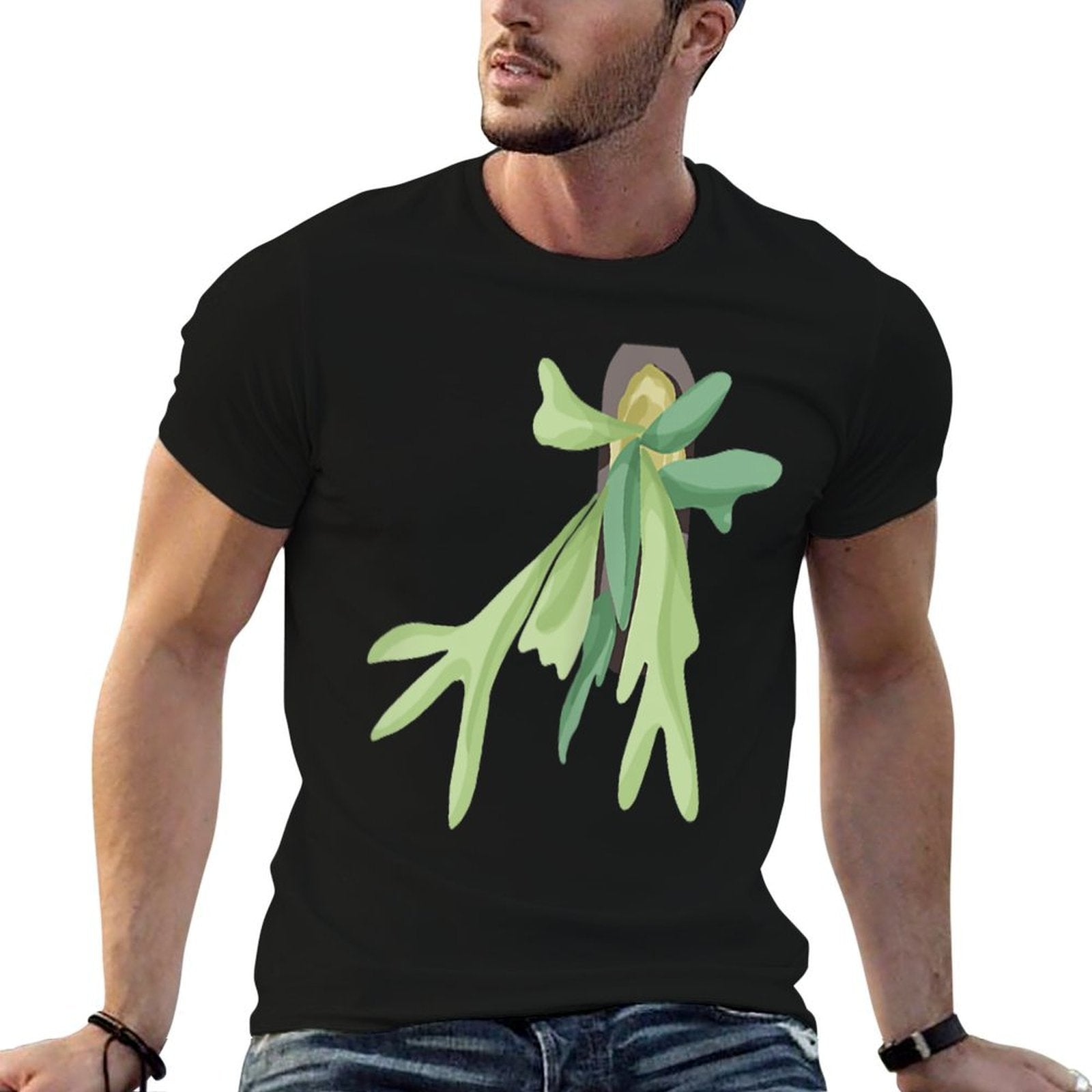 Plant Mama Plant Dad, Staghorn Fern Botanical Art, Gardener  Easy-care T-Shirt