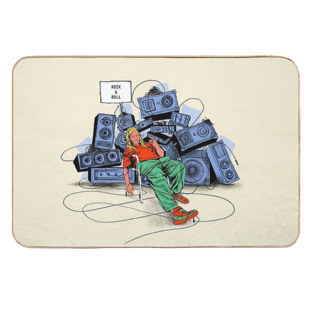 Rock&roll  Pet-Safe Bath Mat