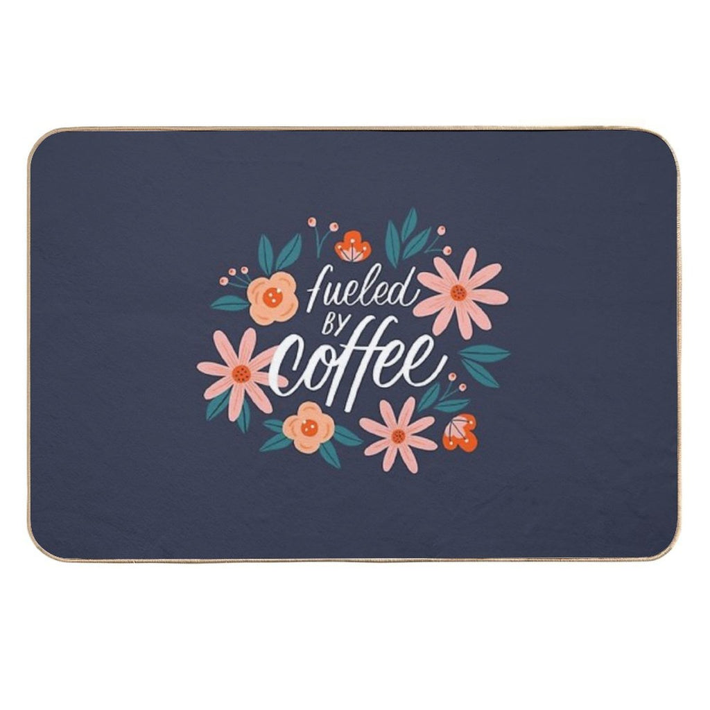 Fueled by Coffee  Absorbent Bath Mat
