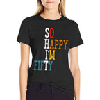 Vintage Retro 50th Birthday Gift Funny 50 Years Old  Soft T-Shirt