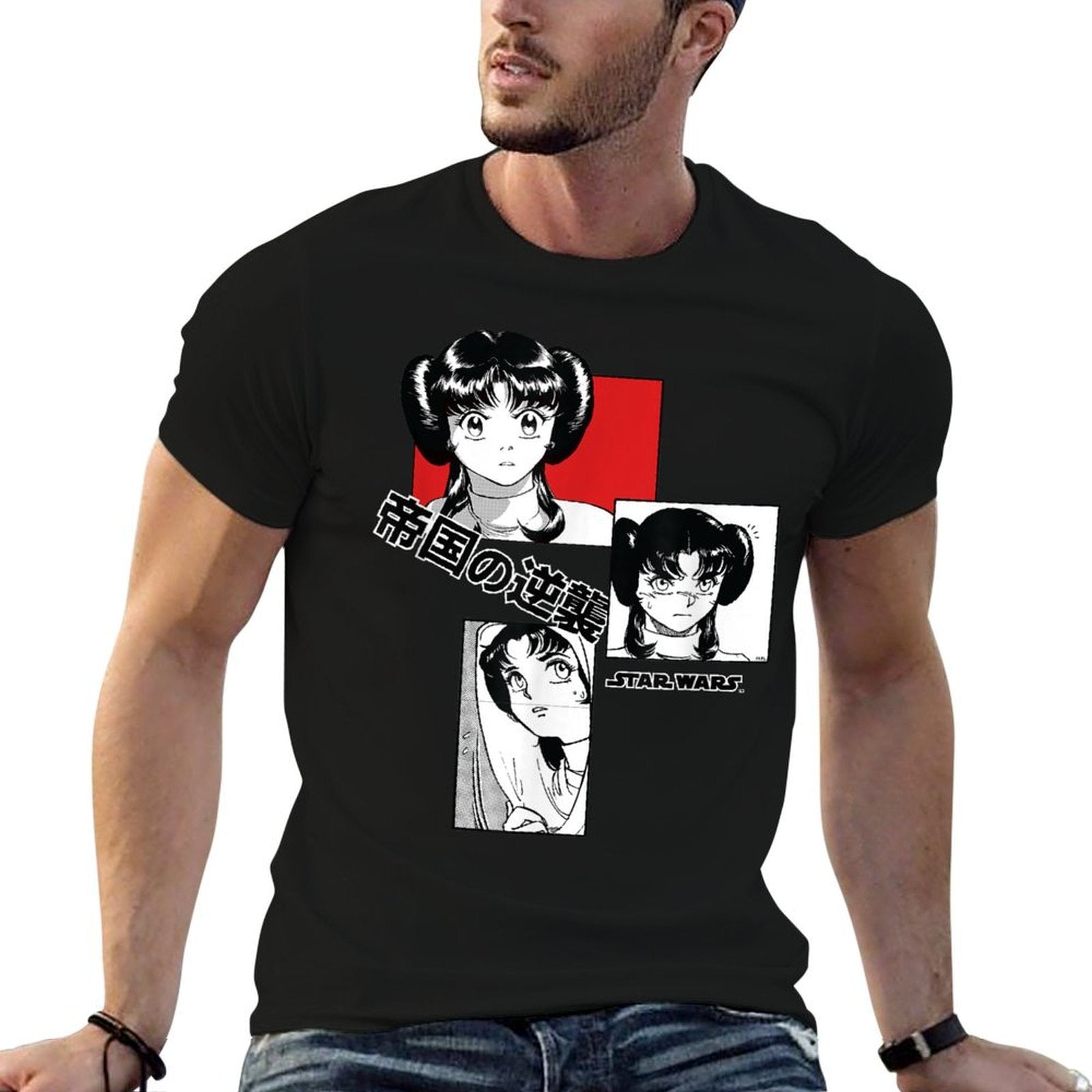 Star Wars Princess Leia Japanese Anime Manga Comic  Quick-drying T-Shirt