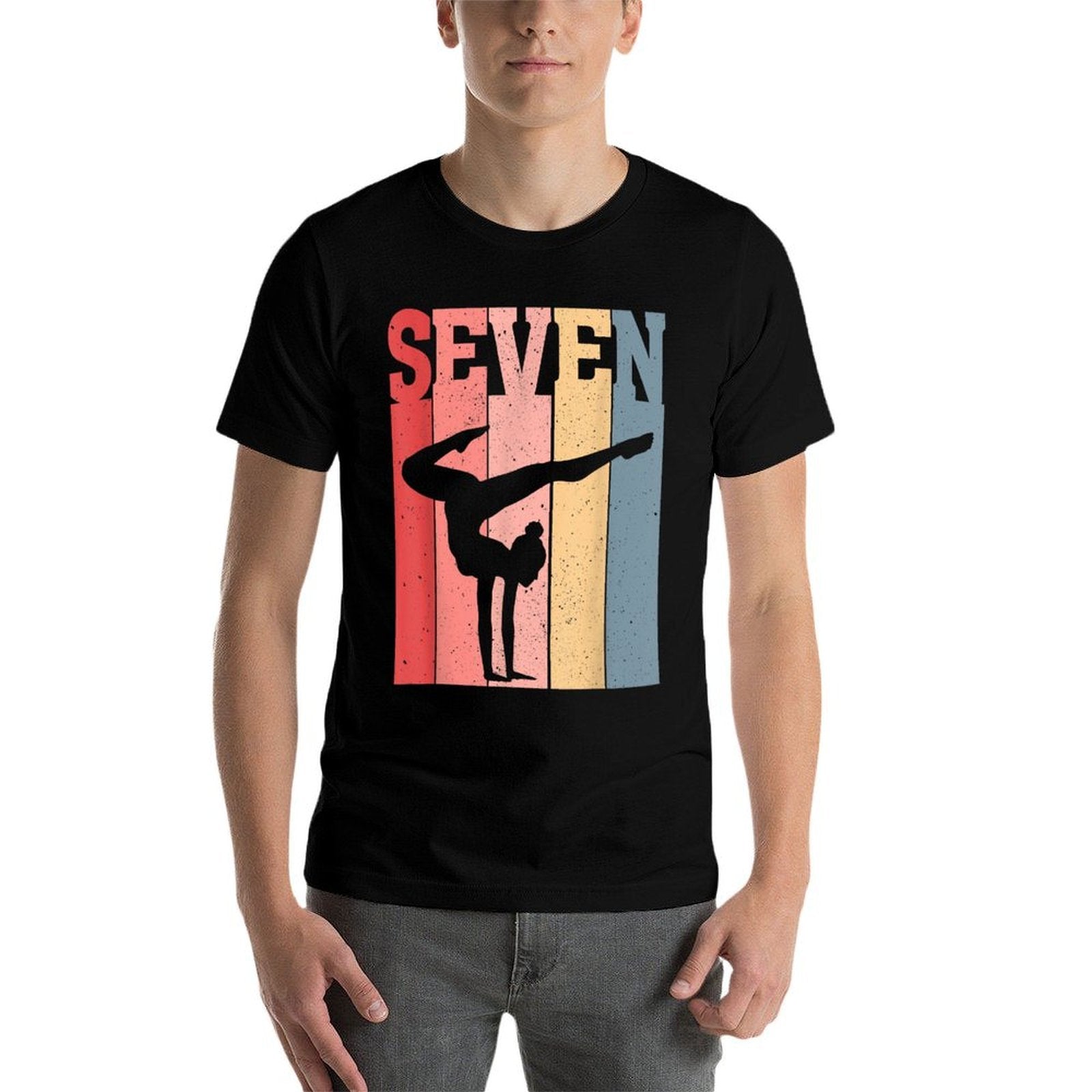 7 Year Old Gymnast 7th Birthday Gymnastics Girl  Quick-drying T-Shirt