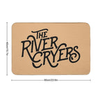 River Cryers Black Logo on Merch  Non-Slip Bath Mat