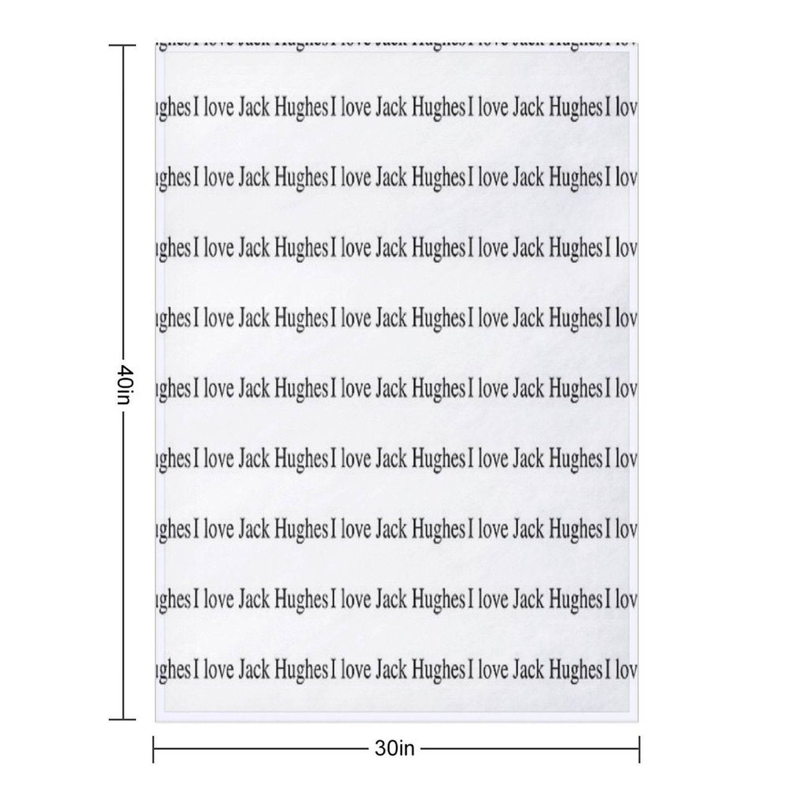 I Love Jack Hughes Multi-functional Throw Blanket