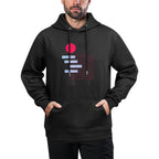 Minimalist Abstract Geometric Graphic Layering Staple Hoodie