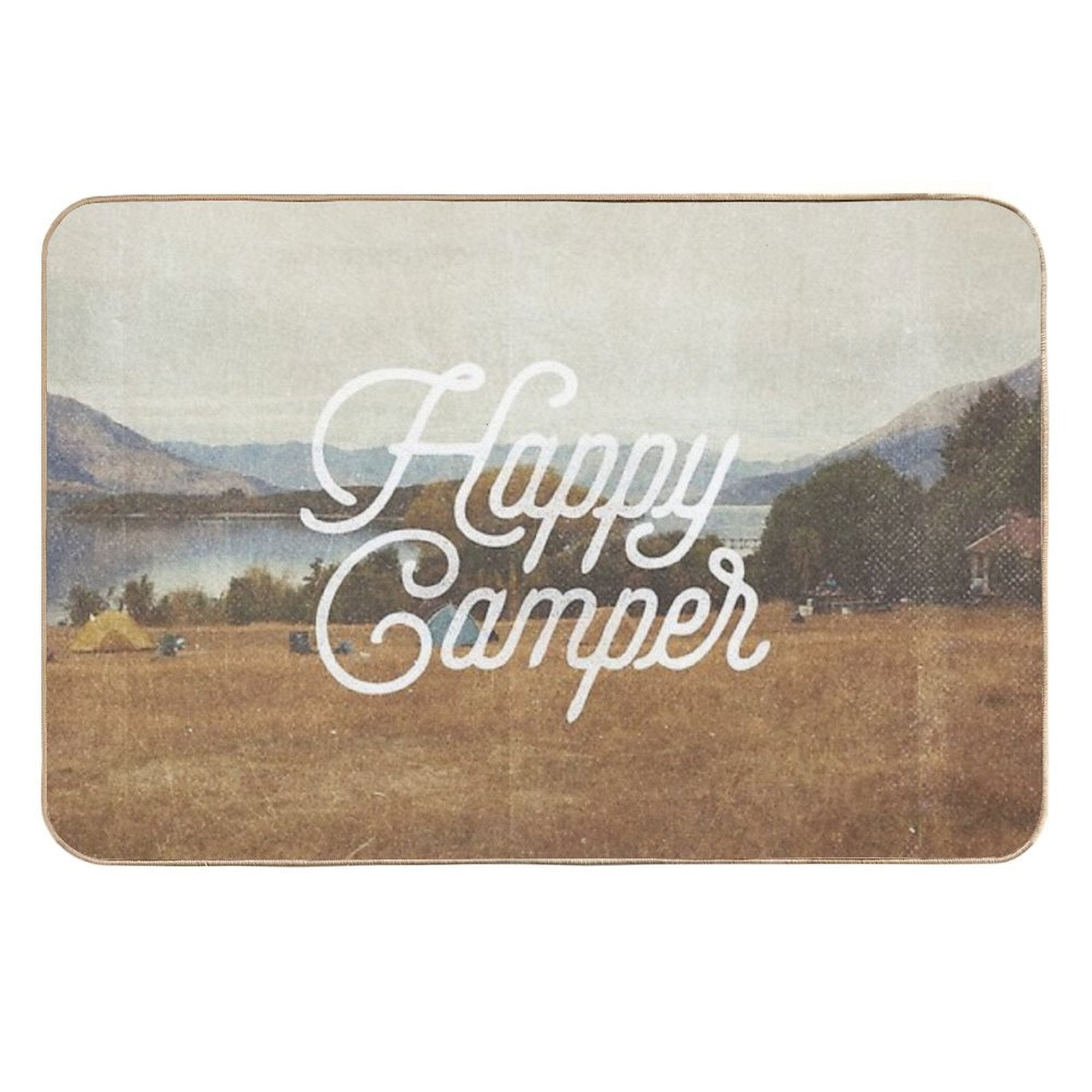 HAPPY CAMPER  Anti-Trip Bath Mat