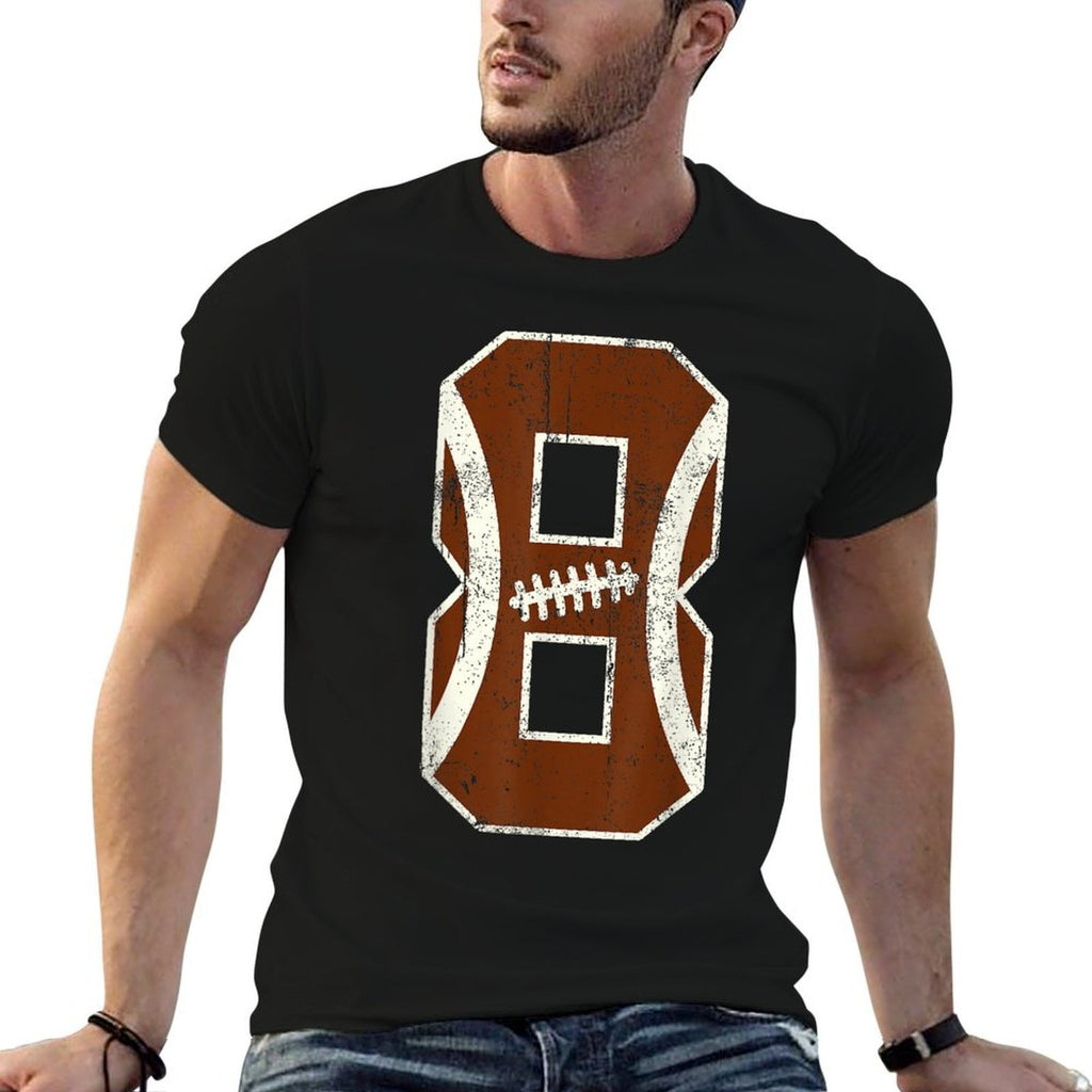 8th Birthday Football Lovers Bdy Boy 8 Year Old Girl  Moisture-wicking T-Shirt