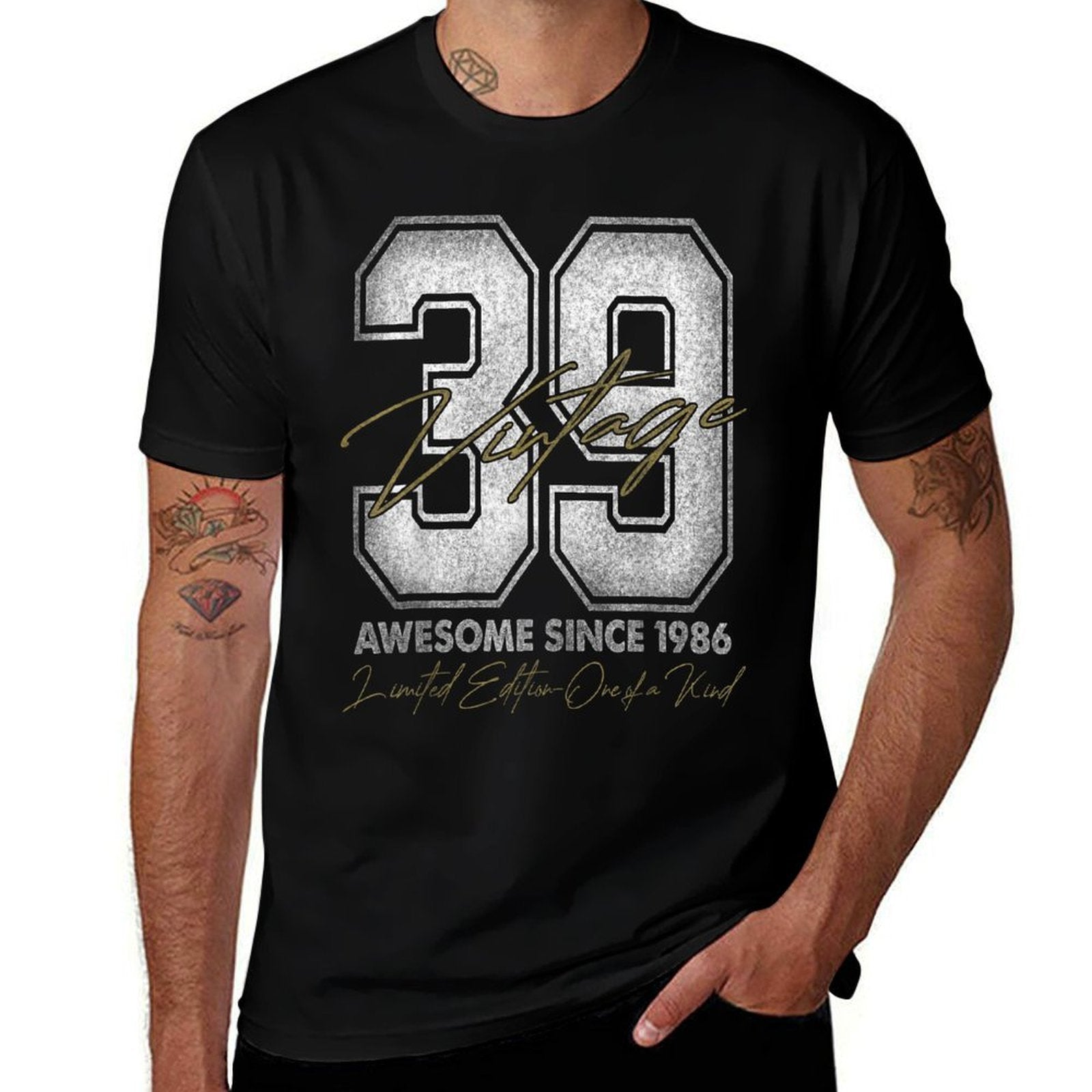 39 Year Old Gifts Vintage 1986 Limited Edition 39th Birthday  Polyester Blend T-Shirt