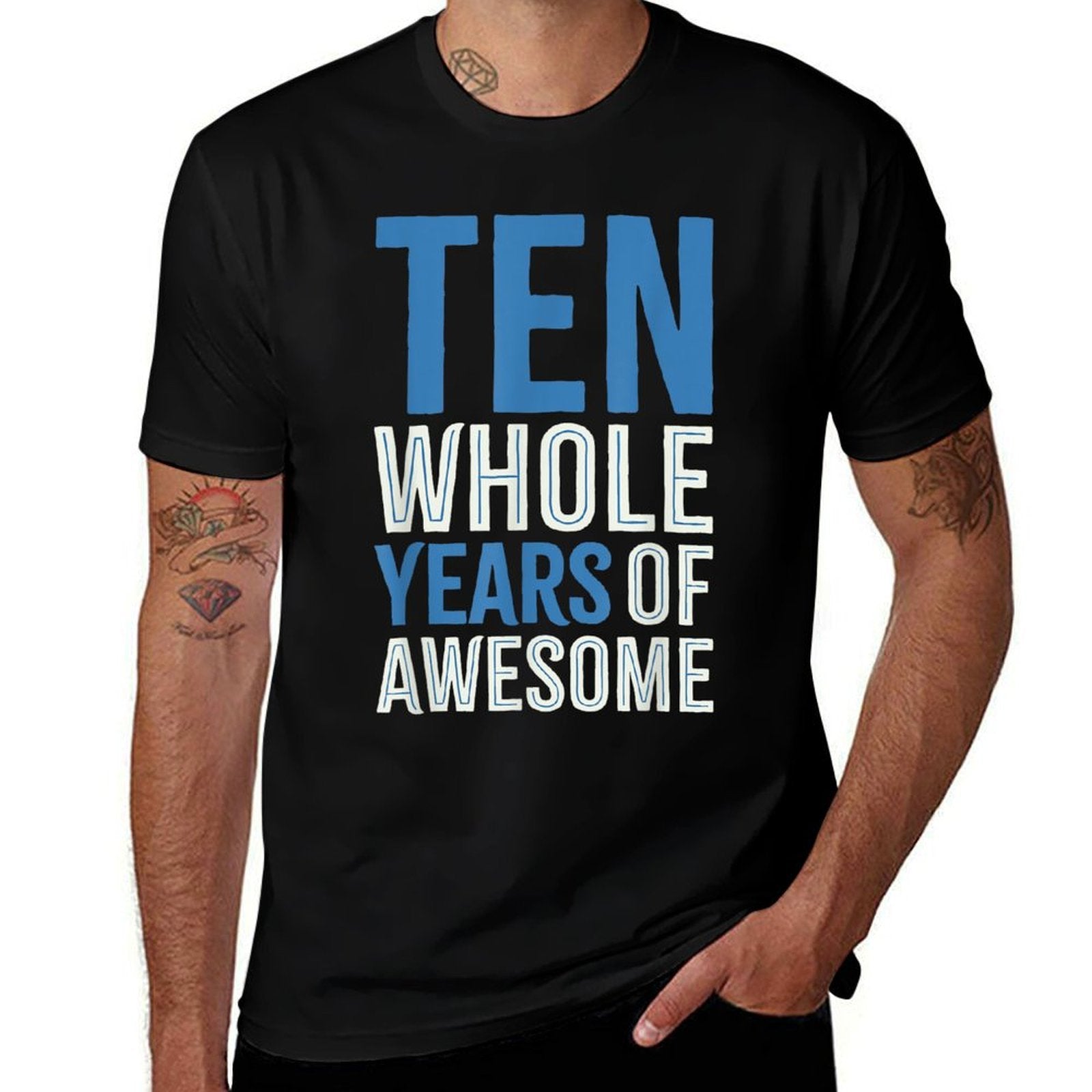 10th Birthday Gift Boy Age 10 Ten Year Old Boys Son  Durable T-Shirt