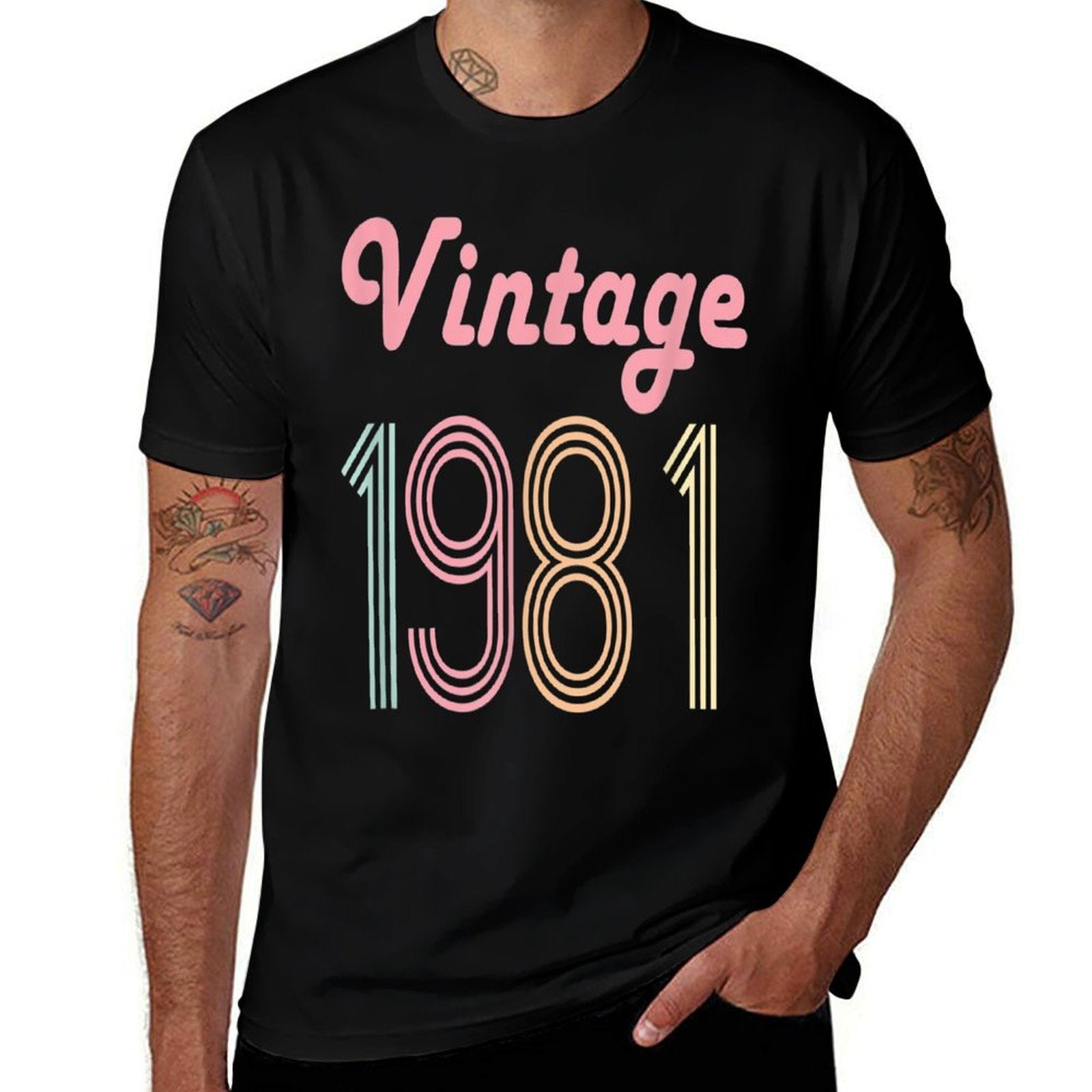40th Birthday Gift for Her 40 Year Old Women Vintage 1981  Stretchy T-Shirt