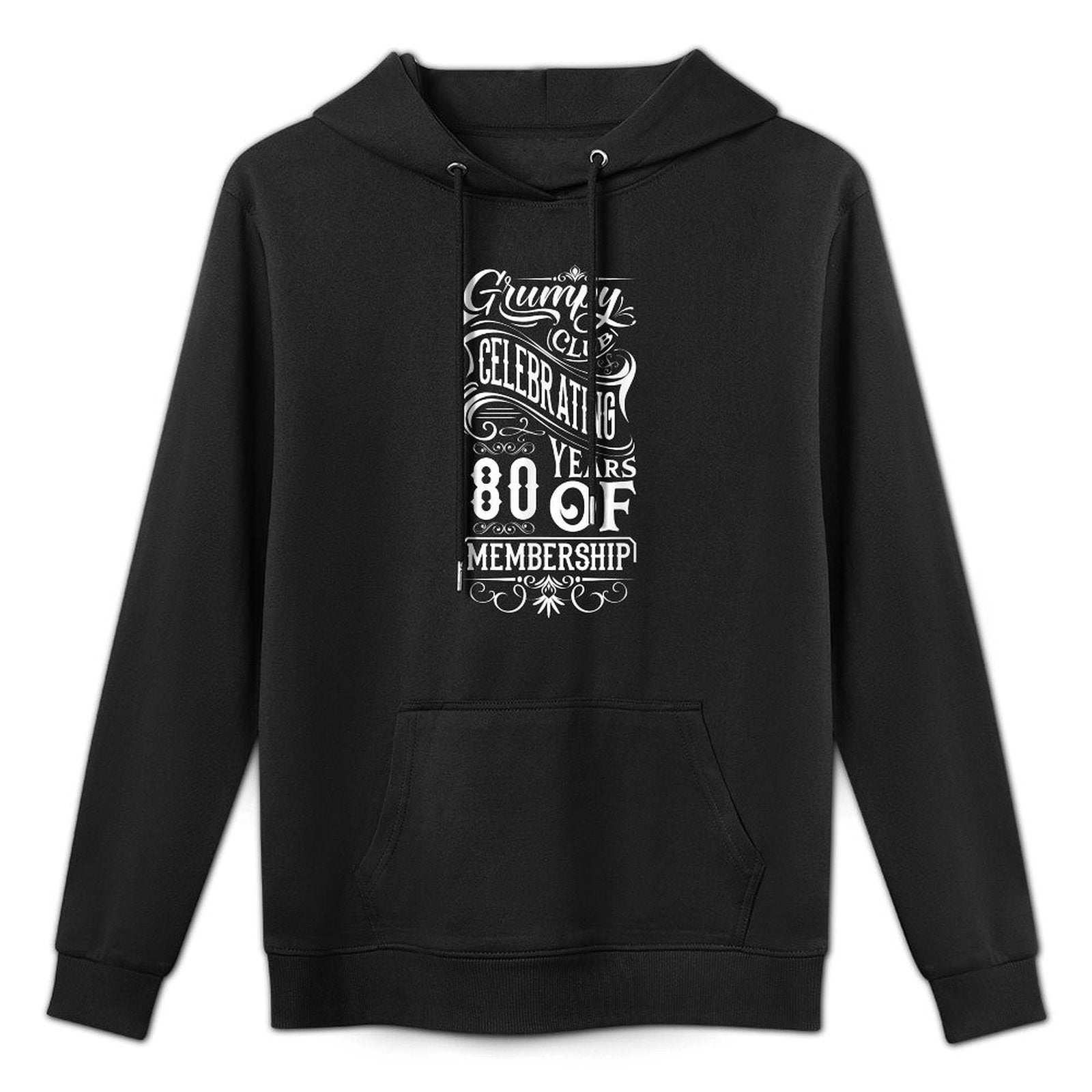 Grumpy Club Celebrating 80 Years Of Membership 80th Birthday Machine Washable Hoodie