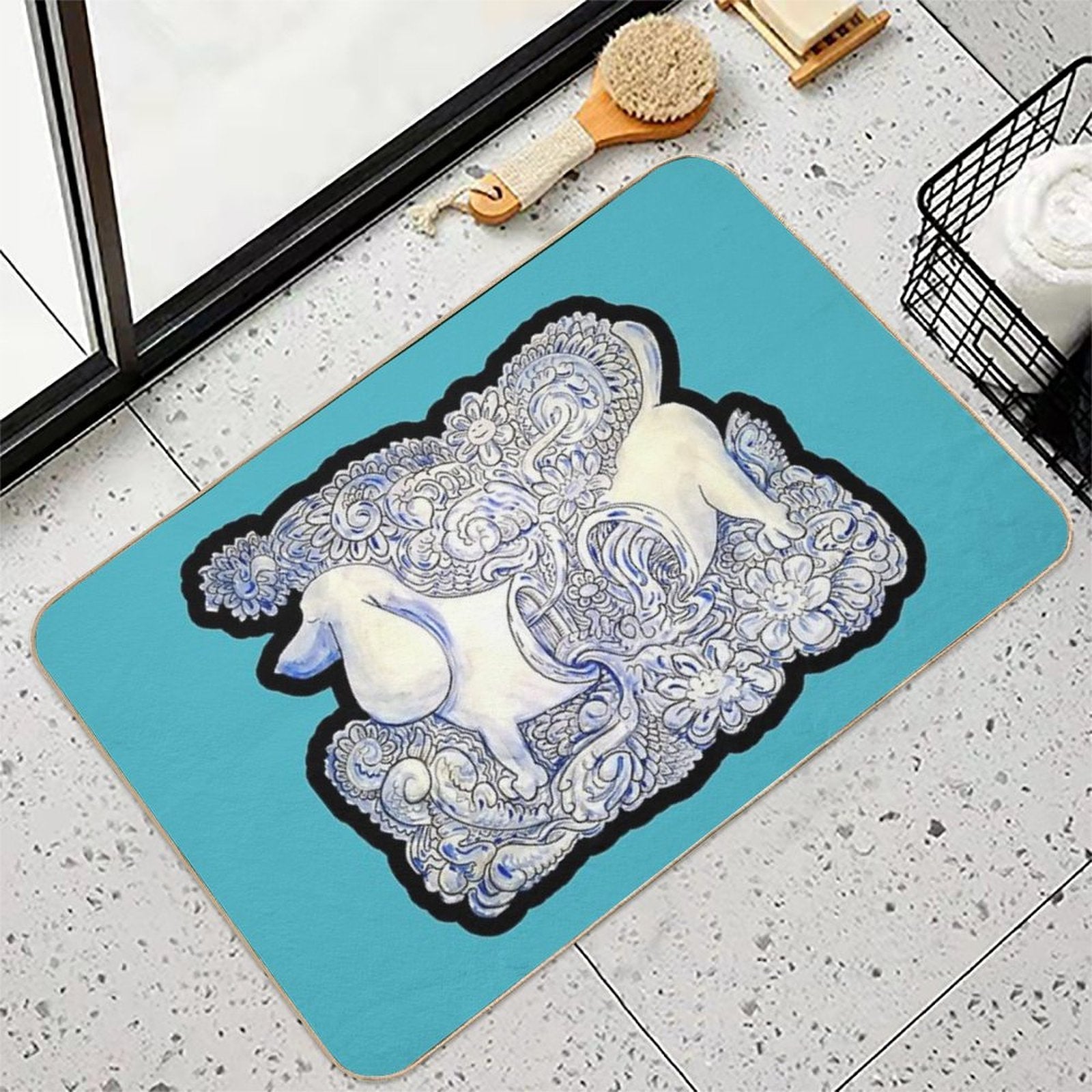 Mystic Weiner  Dirt-Trapping Bath Mat