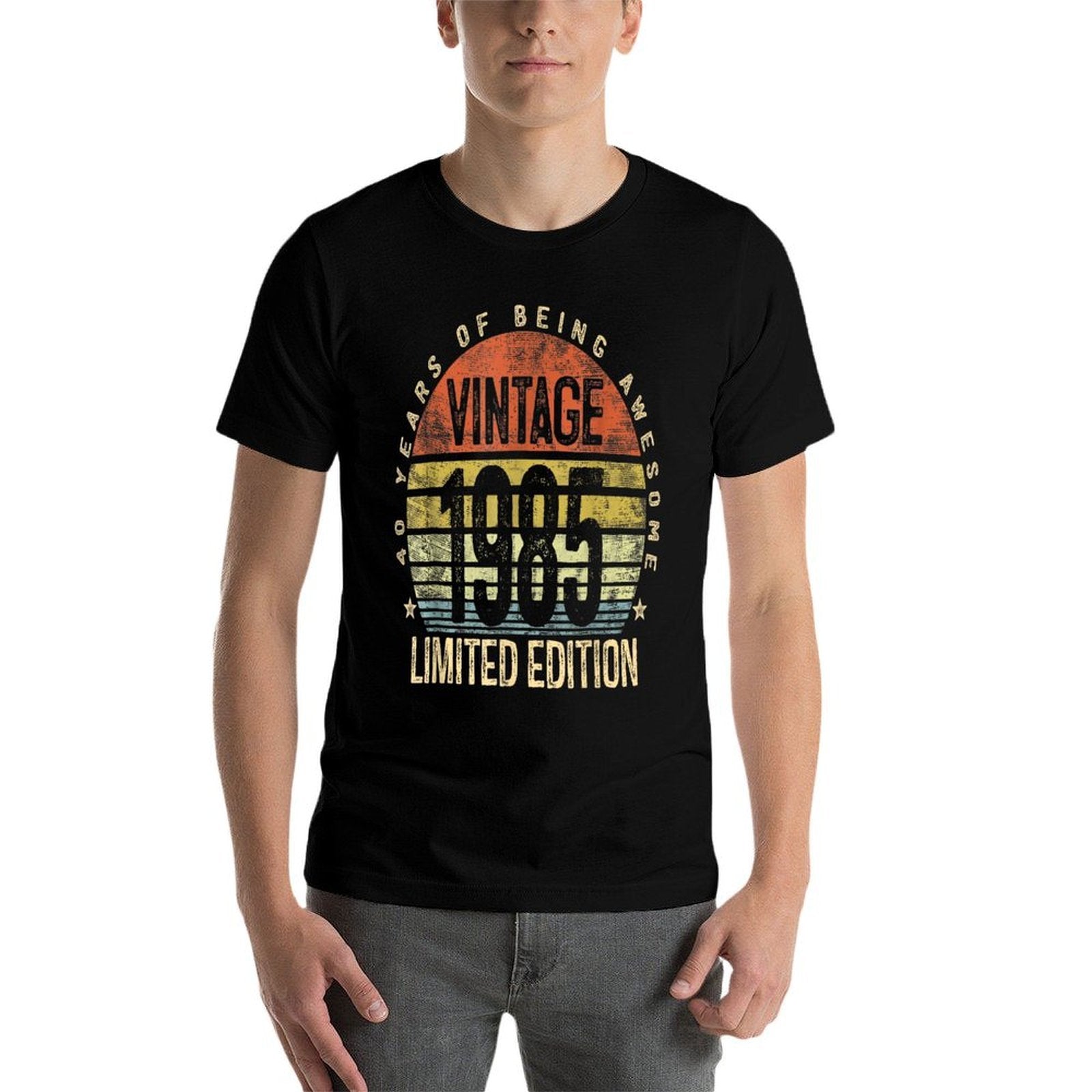 40 Years Old Vintage 1985 Limited Edition 40th Birthday  Fade-proof Color T-Shirt