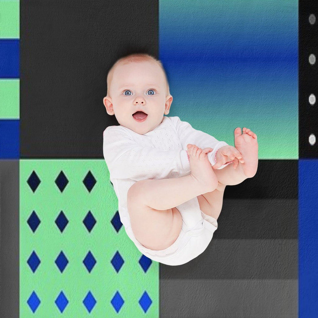 Funny Patchwork Pattern 7 Plush Throw Blanket