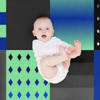 Funny Patchwork Pattern 7 Plush Throw Blanket