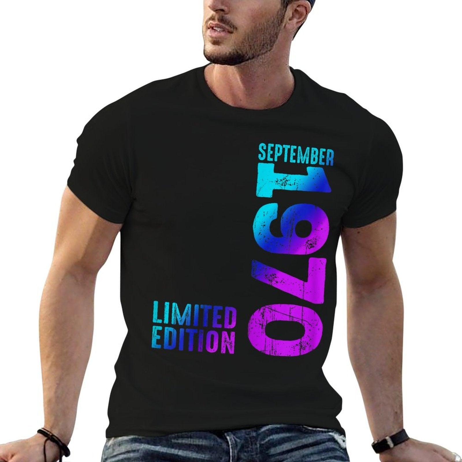 On September 1970 Since 1970 Vintage 1970 Birth Retro 1970  Affordable Price T-Shirt