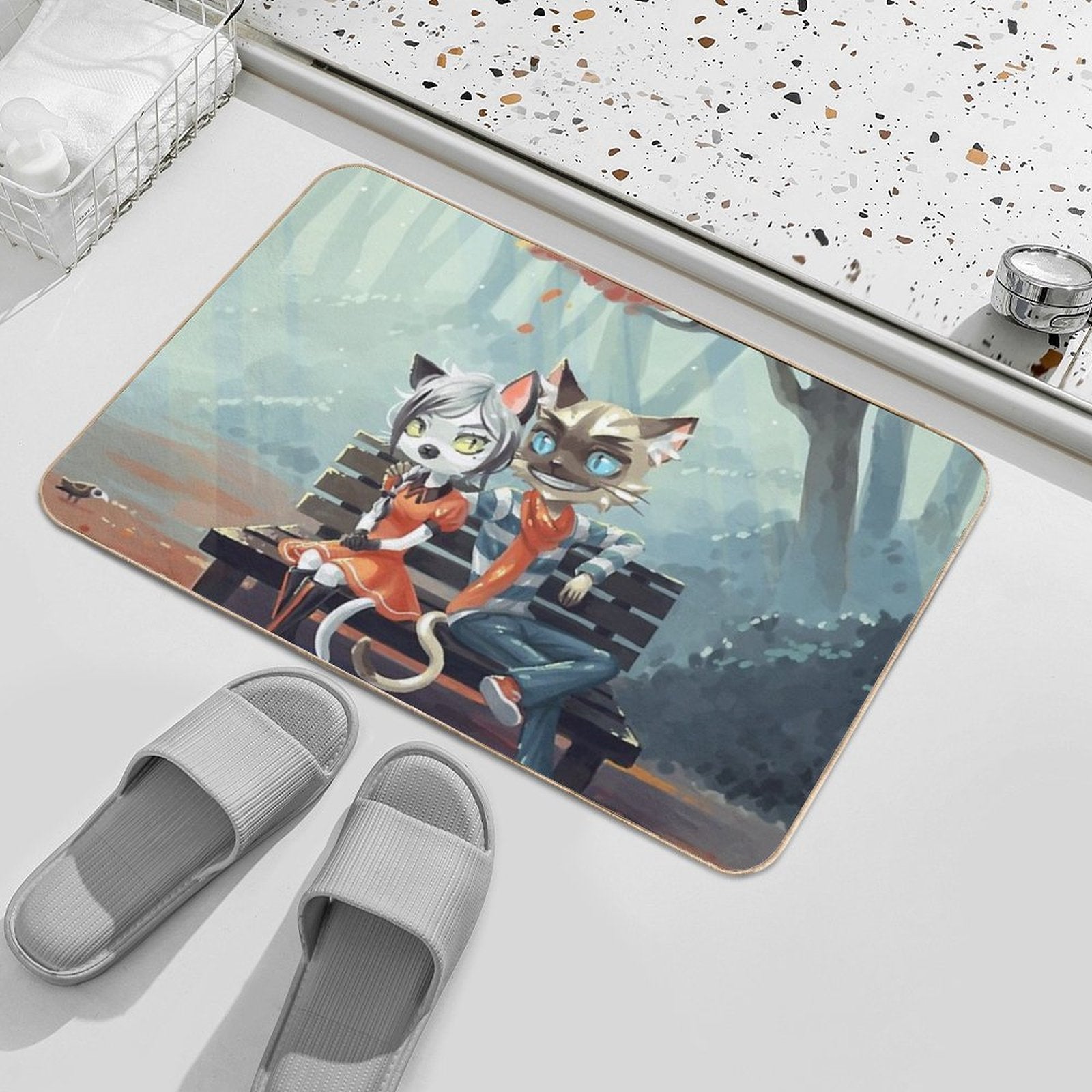 Date  Repositionable Bath Mat