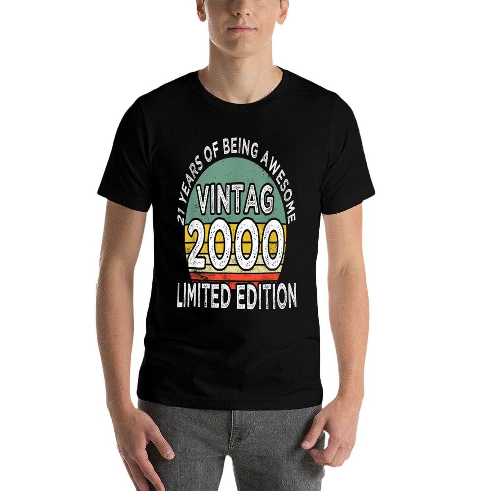 21 Year Old Vintage 2000 Limited Edition 21st Birthday  Easy-care T-Shirt