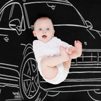 Porsche Macan GTS Machine-washable Throw Blanket