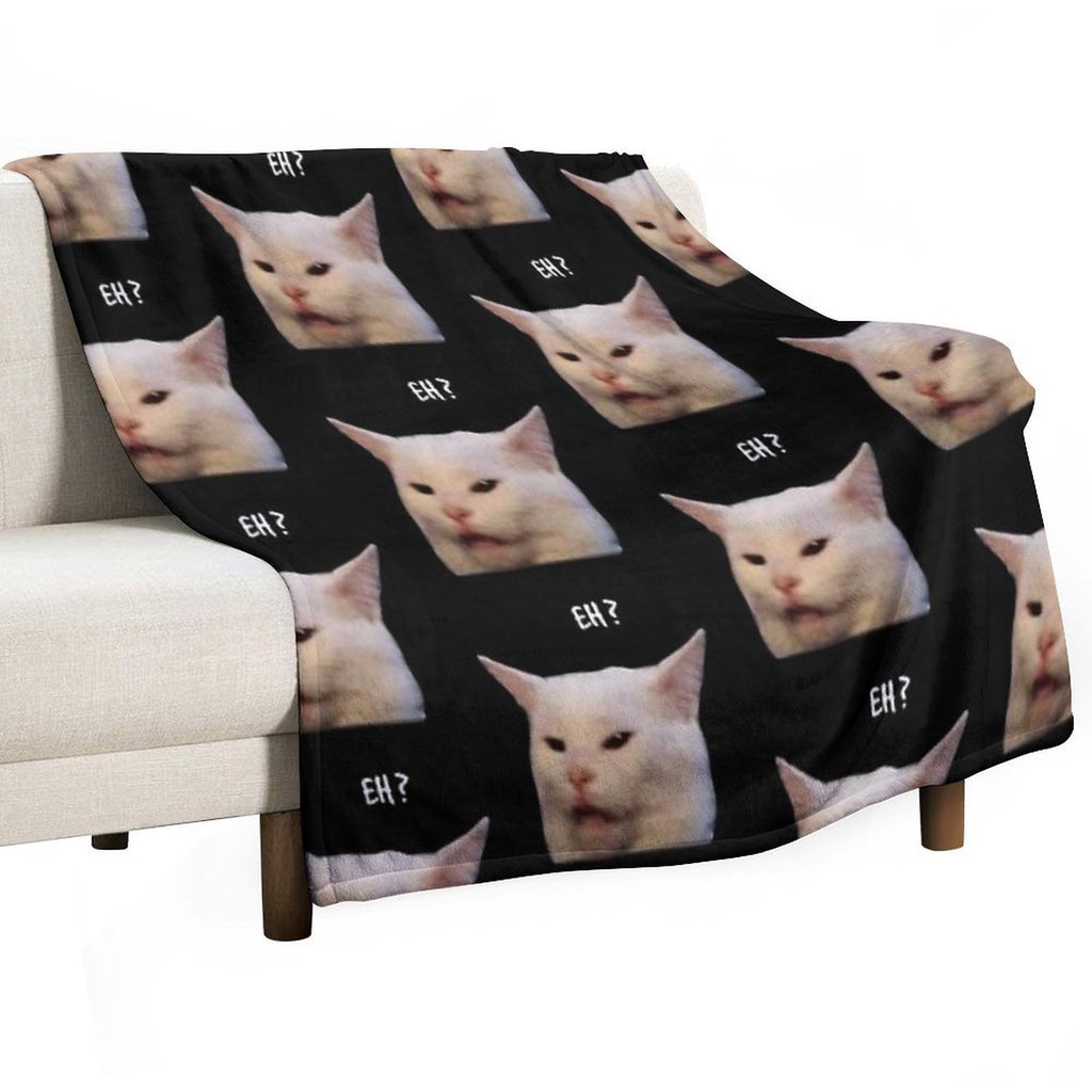 Smudge The Cat, Table Cat -funny Memes Anti-pilling Throw Blanket